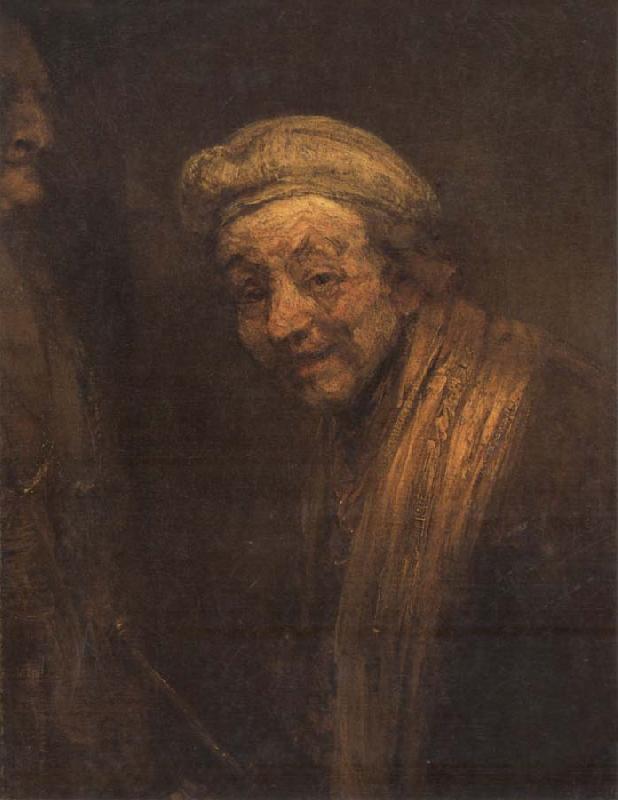 REMBRANDT Harmenszoon van Rijn Self-Portrait as Zeuxis oil painting image